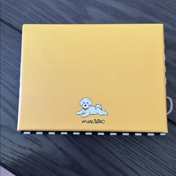 Marc Tetro White Bichon Frise Striped Purple and Black Wallet - Picture 8 of 8